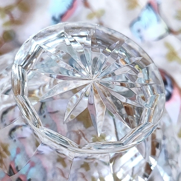 Waterford Marquis Heavy Crystal Signed Bowl Vase Trinket Dish Rose Serving Bowl - Picture 3 of 9